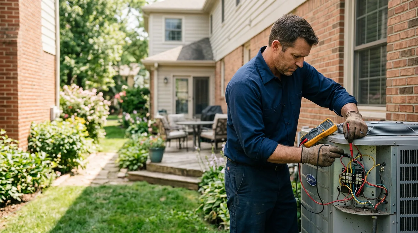 HVAC technician working near Chatfield, TX